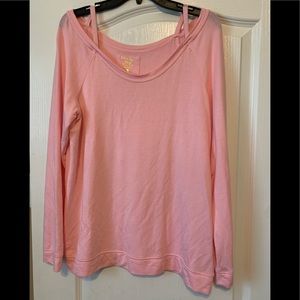 Women's Pink Long Sleeve Top